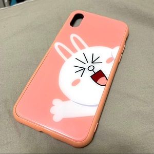 LINE friends - iPhone X/XS tempered glass case